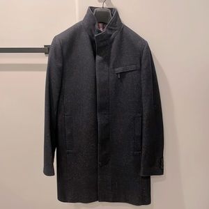 Ted Baker navy speckled coat